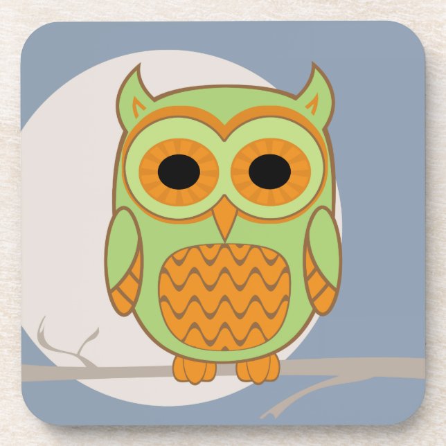 Cute Owl Coaster (Front)