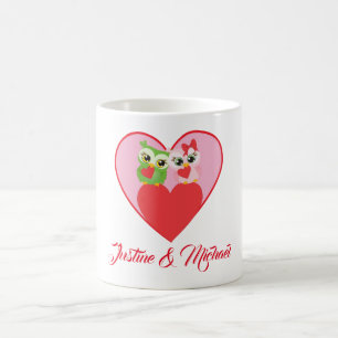 Cute Owl Couple in Love Coffee Mug