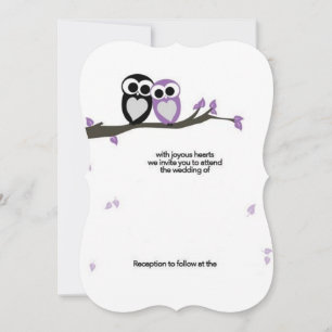 Cute Owl Couple Wedding