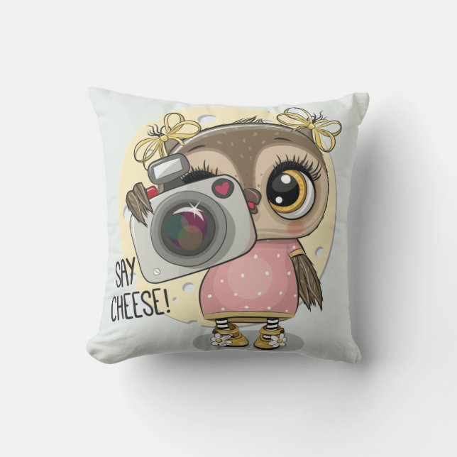 Cute Owl Cushion (Front)