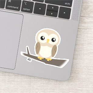 Cute Owl Custom-Cut Vinyl Stickers