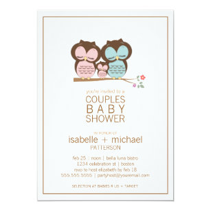 Couples Cute Baby Girl Shower Invitations Zazzle Com Au