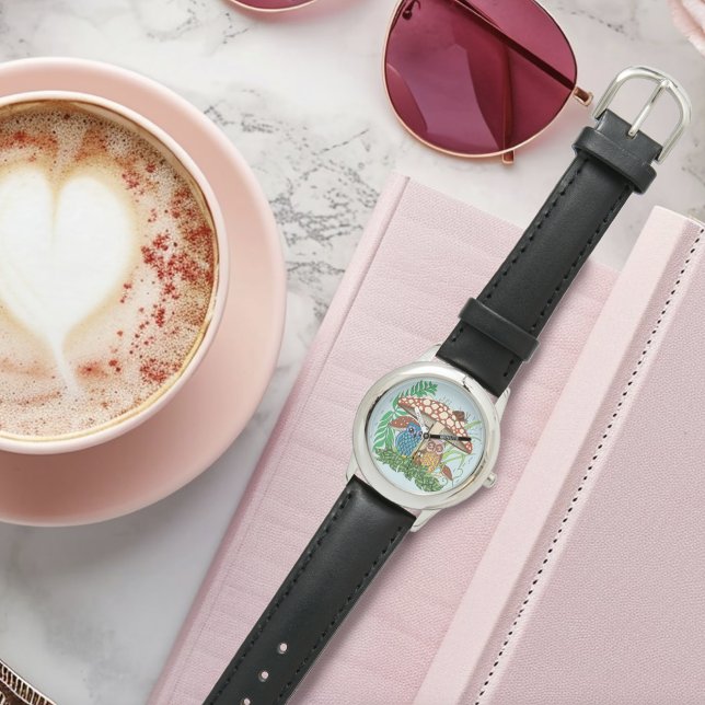 Cute Owl Family Mushroom Rain Watch (Creator Uploaded)