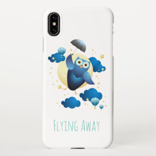  Cute Owl Flying with Umbrella  iPhone Case