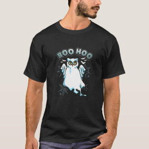 Cute Owl Ghost Costume Boo Hoo Halloween Bats Spid T-Shirt