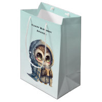 Cute Owl Holding a Coffee Birthday