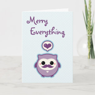Cute Owl Holiday Card