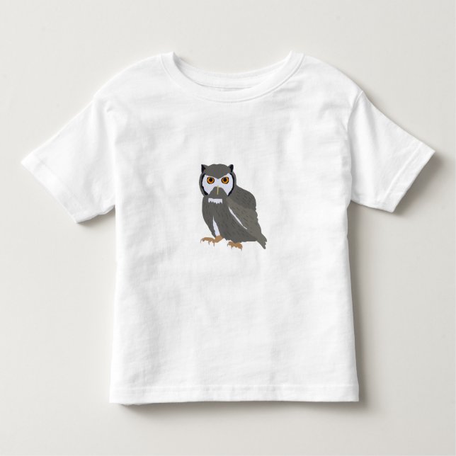 Cute Owl Illustration  Toddler T-Shirt (Front)