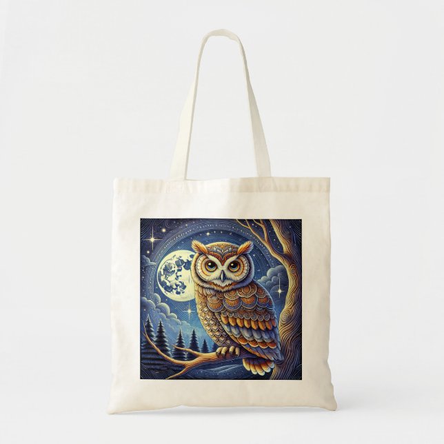 Cute owl image tip bag (Front)