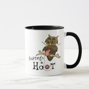 Cute Owl Knitting Mug