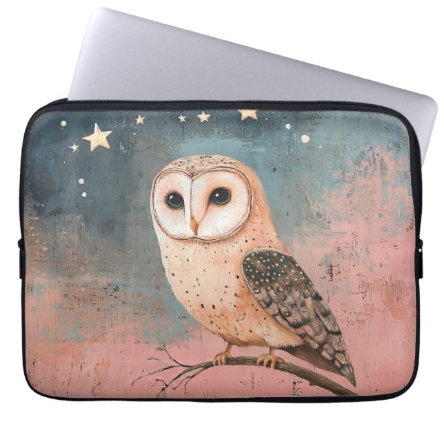 Cute Owl  Laptop Sleeve (Front)