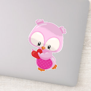 Cute Owl, Little Owl, Hearts, Owl In Love