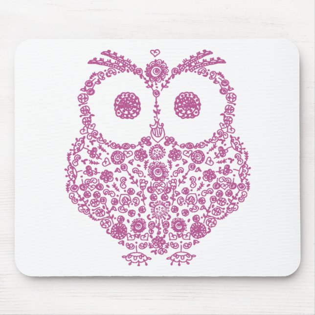 CUTE OWL LOVERS GIFT MOUSE PAD (Front)