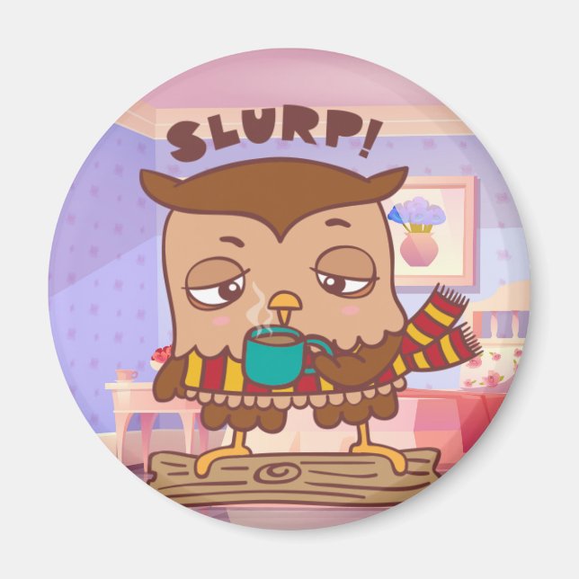 Cute Owl Magnet (Front)
