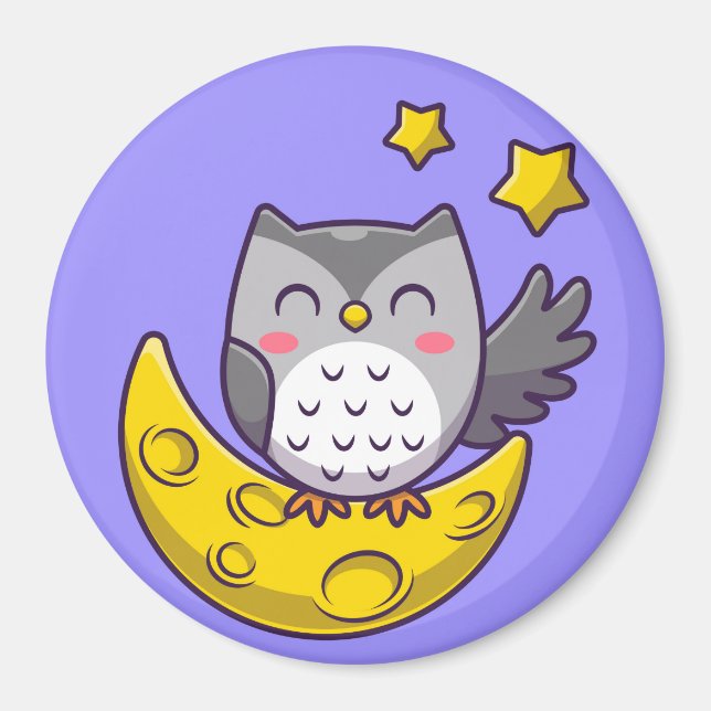 Cute Owl Magnet (Front)