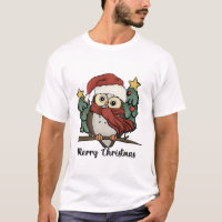 Cute Owl Merry Christmas 
