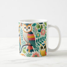 Cute owl mug