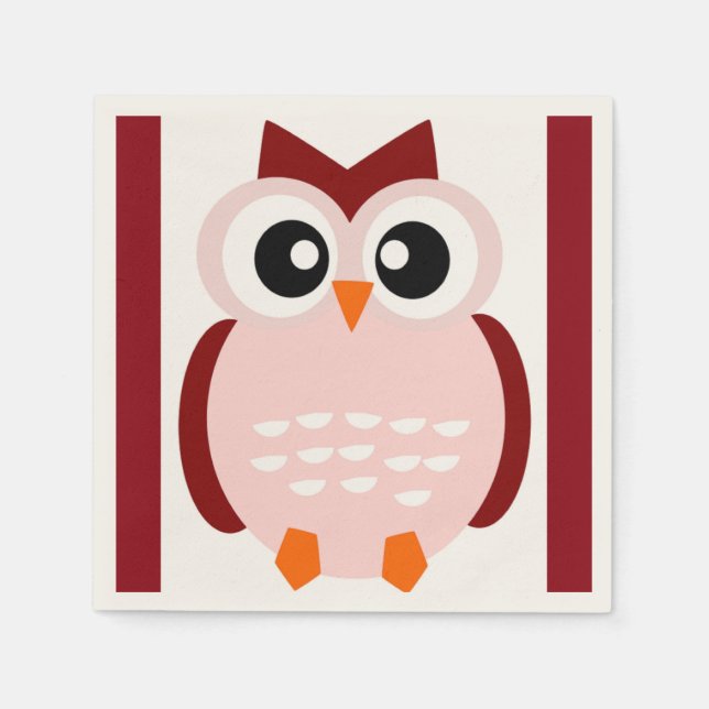 CUTE OWL NAPKIN (Front)