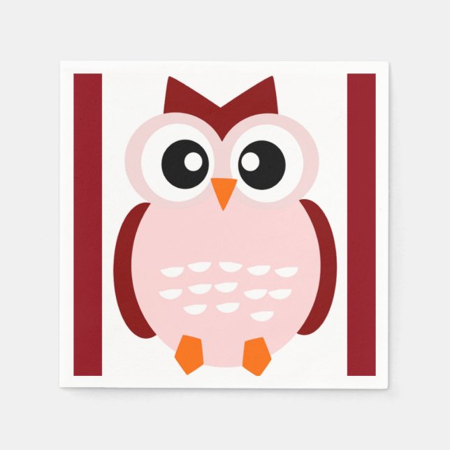 CUTE OWL NAPKIN (Front)