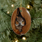 Cute Owl Nest woodland Christmas 2022 wildlife