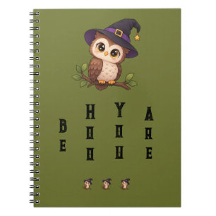 Cute owl notebook