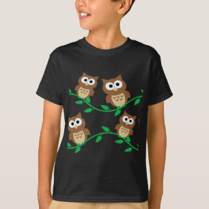 cute owl owls cartoon animal T-Shirt