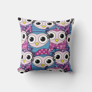 Cute Owl Pattern Cushion