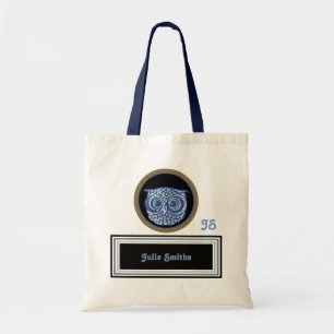 cute owl / personalised tote bag