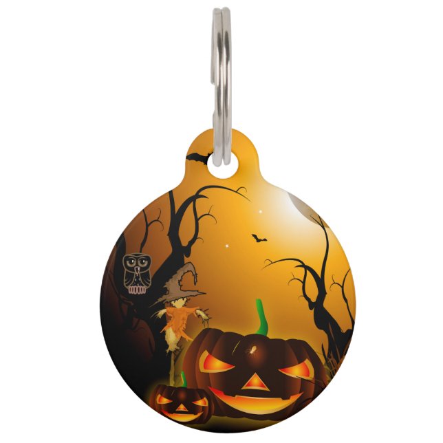 Cute owl pet tag (Back)