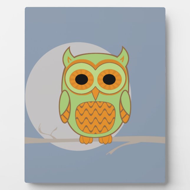 Cute Owl Plaque (Front)