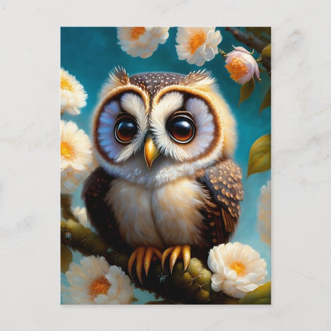 cute owl postcard (Front)
