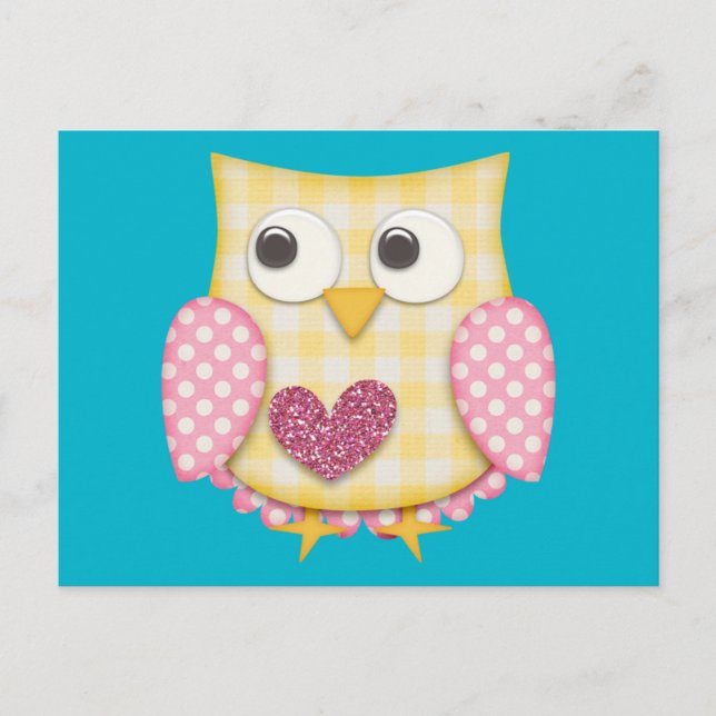 Cute owl postcard (Front)