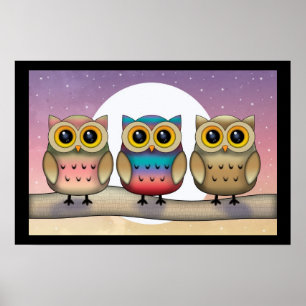 Cute Owl Poster