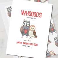 Cute Owl Pun Bestie Valentine's Day