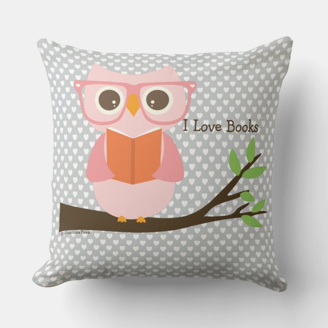 Cute Owl Reading Cushion (Front)