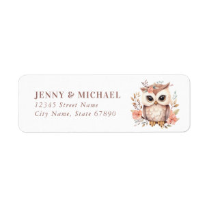 Cute Owl Return Address Labels