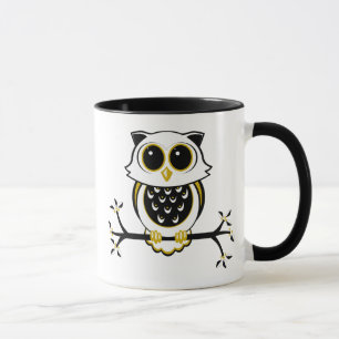 Cute Owl Ringer Mug