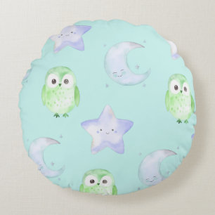 Cute Owl Round Cushion