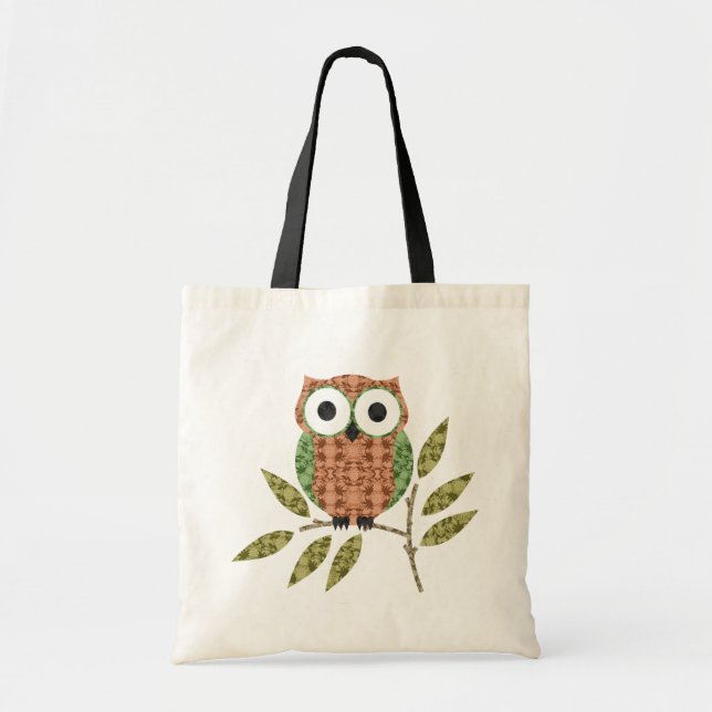 Cute  Owl  Tote Bag (Front)