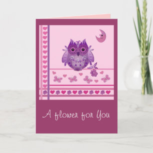 Cute Owl Valentine's day card