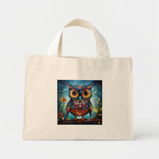 Cute Owl with Big Eyes Tote Bag