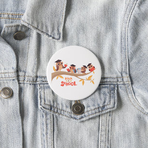 Cute Owls Back to School Graduation 7.5 Cm Round Badge