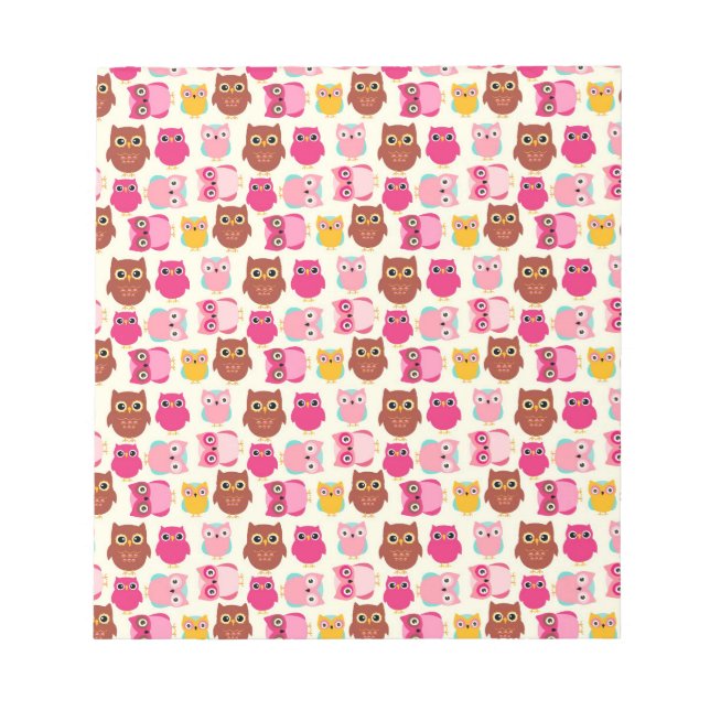 Cute Owls Notepad (Front)