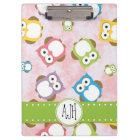 Cute Owls, Owl Pattern, Colourful Owls, Monogram