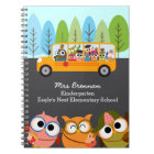 Cute Owls School Bus Personalised Teacher