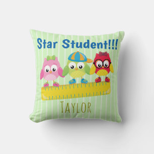 Cute Owls Star Student Cushion