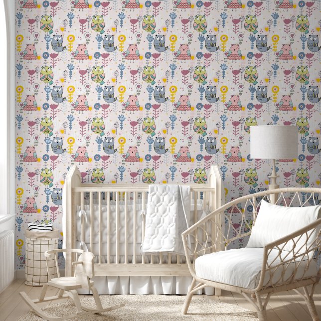 Cute Owls Wallpaper (Kids)