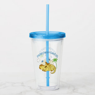 Cute Pachyrhinosaurus Acrylic Tumbler