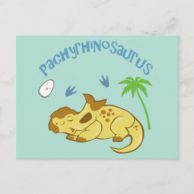 Cute Pachyrhinosaurus Postcard (Front)