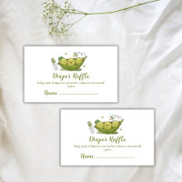 Cute Pacifier Sweet Pea Diaper Raffle Baby Shower